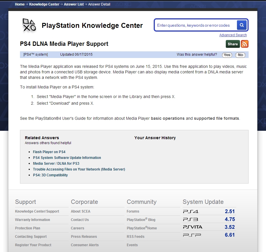 wastafel Verschrikking oorsprong PS4 Finally Adds DLNA Support and MP3 Streaming Option | TechReader