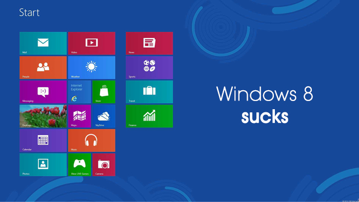 windows 8 sucks