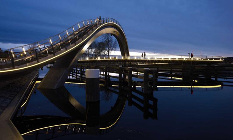 Melkwegbridge Bridge, Noordhollandsch Kanaal, Purmerend, The Netherlands