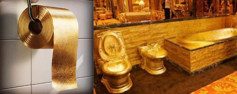 22-karat Gold Toilet Paper - $2 Million each