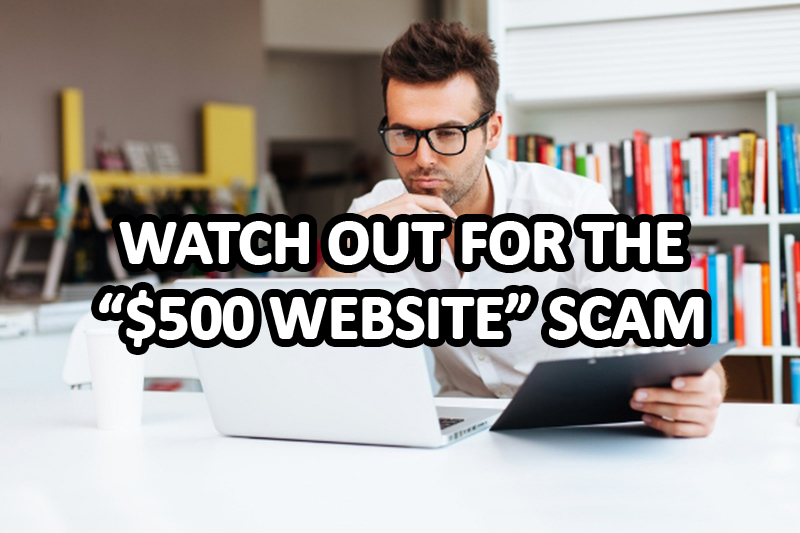 the 500 dollar website scam