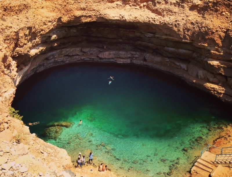 Bimmah Sinkhole, Hawiyat Najim Park, Oman | Beautiful Hole