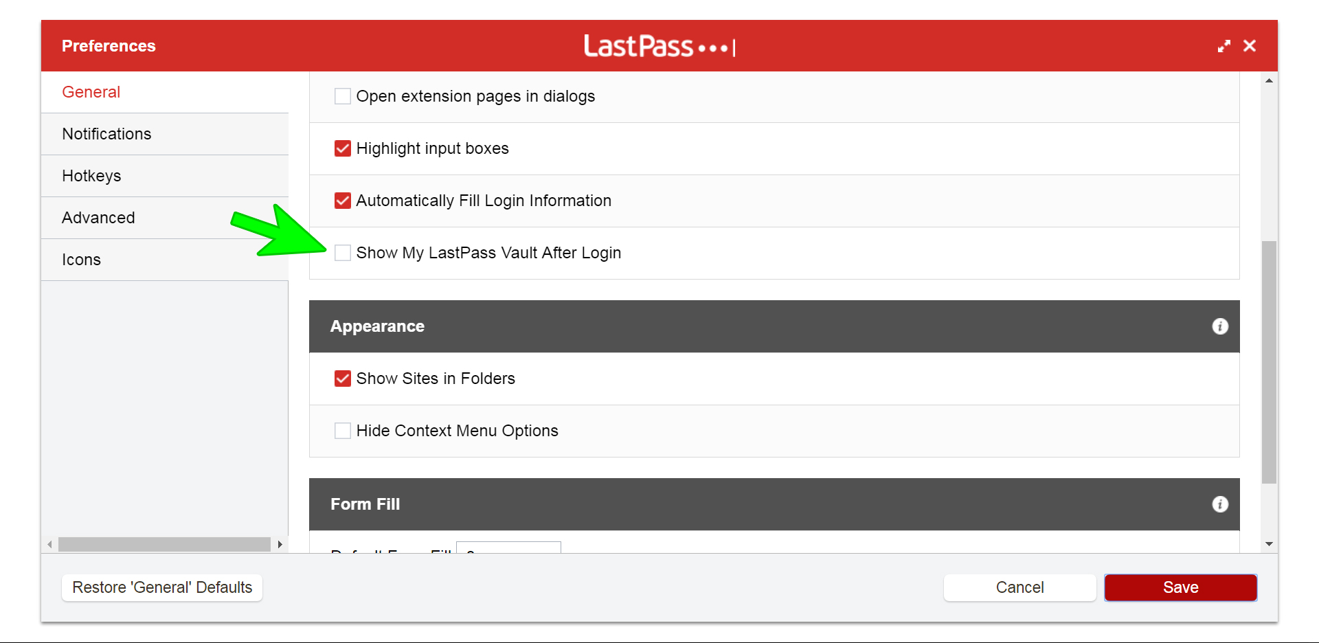 lastpass web vault